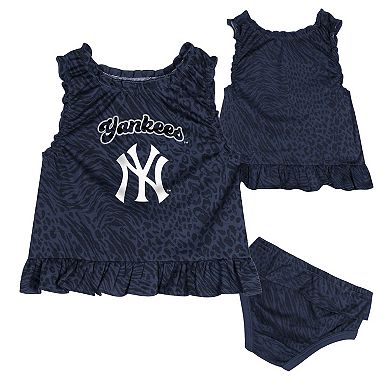 Infant Navy New York Yankees Playground Dress & Bloomers Set