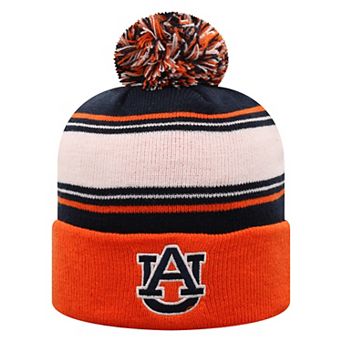 Men's Top of the World Orange Auburn Tigers Ambient Cuffed Knit Hat with Pom