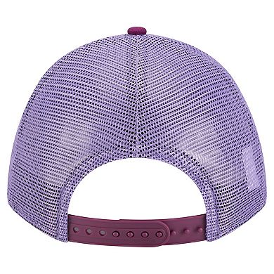 Men's New Era Purple Houston Dynamo FC Color Pack 9FORTY A-Frame Adjustable Trucker Hat