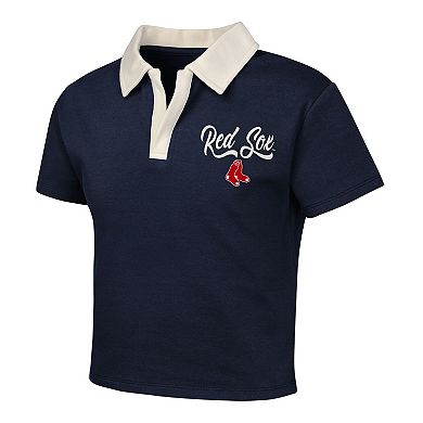 Girls Youth Navy Boston Red Sox Base Trainer Johnny Polo and Skort Set