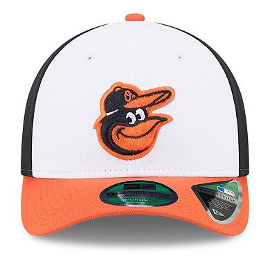 Men's New Era White Baltimore Orioles Player Replica 9FORTY Adjustable Hat