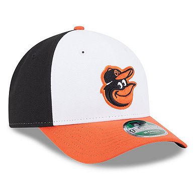 Men's New Era White Baltimore Orioles Player Replica 9FORTY Adjustable Hat