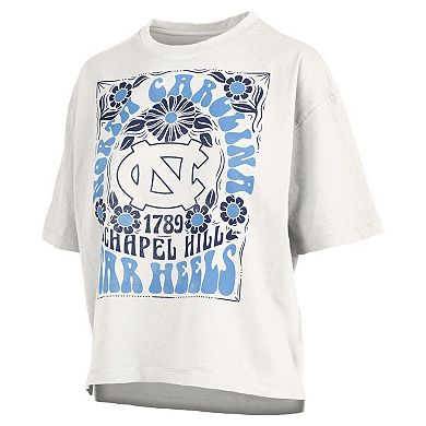 Women's Pressbox White North Carolina Tar Heels Harmony Oversized T-Shirt