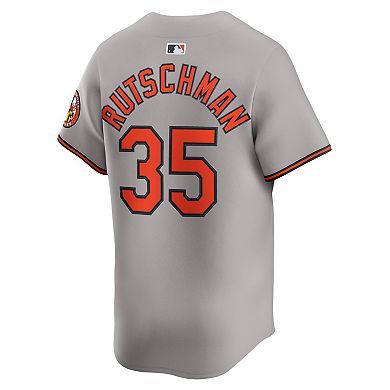 Men's Nike Adley Rutschman Gray Baltimore Orioles Road Limited Player Jersey