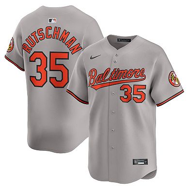 Men's Nike Adley Rutschman Gray Baltimore Orioles Road Limited Player Jersey