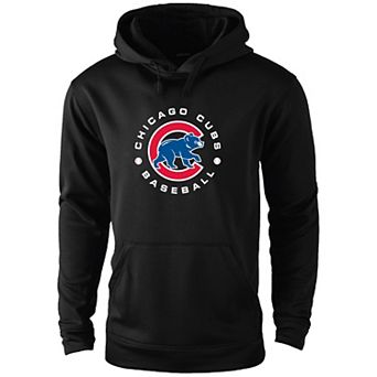 Men's Dunbrooke Black Chicago Cubs Champion Pullover Hoodie