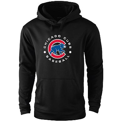 Men's Dunbrooke Black Chicago Cubs Champion Pullover Hoodie