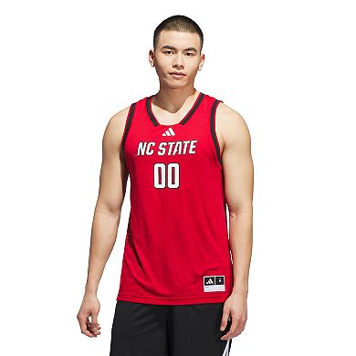 Men's adidas #00 Red NC State Wolfpack Replica Swingman Jersey