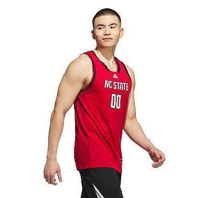 Men's adidas #00 Red NC State Wolfpack Replica Swingman Jersey