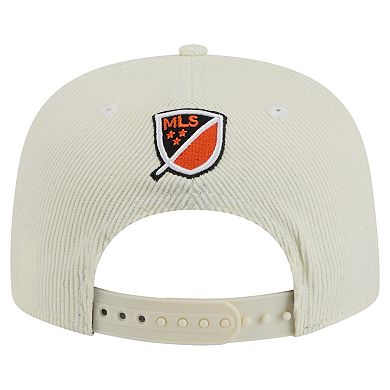 Men's New Era Cream Houston Dynamo FC 2025 Kickoff Snapback Golfer Hat
