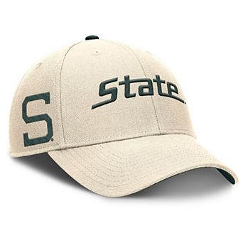 Men's Nike Natural Michigan State Spartans Primetime Rise Adjustable Hat
