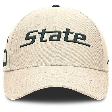 Men's Nike Natural Michigan State Spartans Primetime Rise Adjustable Hat