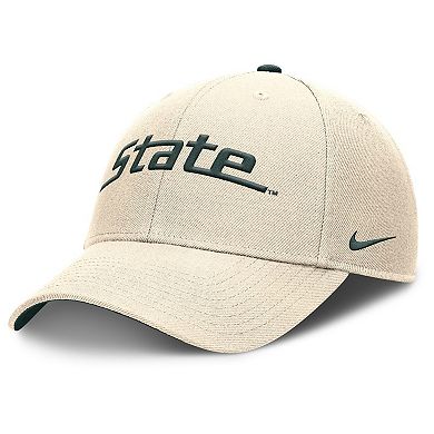 Men's Nike Natural Michigan State Spartans Primetime Rise Adjustable Hat