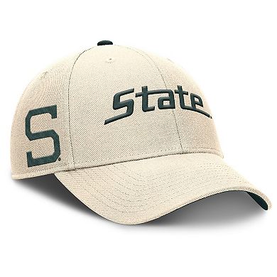 Men's Nike Natural Michigan State Spartans Primetime Rise Adjustable Hat