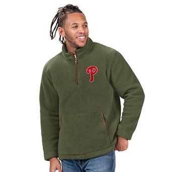 Men's G-III Sports by Carl Banks Hunter Green Philadelphia Phillies Everest Fleece Quarter-Zip Jacket