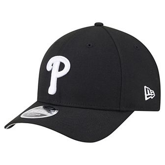 Men's New Era Black Philadelphia Phillies Player Replica 9FORTY Adjustable Hat
