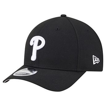 Men's New Era Black Philadelphia Phillies Player Replica 9FORTY Adjustable Hat