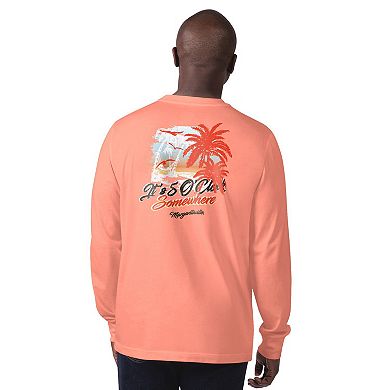 Men's Margaritaville Orange Cleveland Browns It's Five O'Clock Somewhere Long Sleeve T-Shirt
