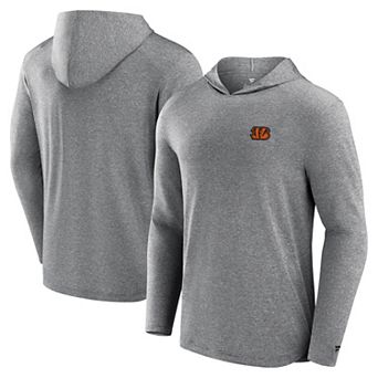 Men's Fanatics Gray Cincinnati Bengals Front Office Power Mono Long Sleeve Hoodie T-Shirt