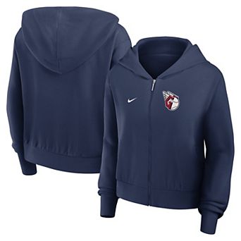 Women's Nike Navy Cleveland Guardians Chill Full-Zip Hoodie
