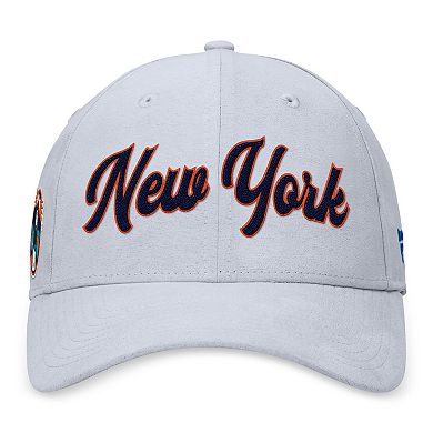 Men's Fanatics Gray New York Islanders Heritage Adjustable Hat