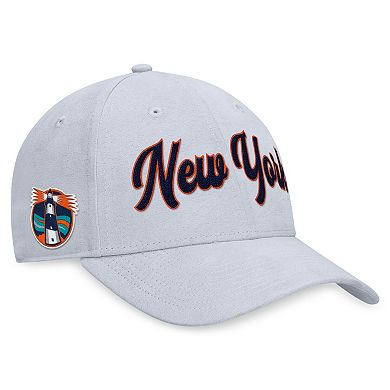 Men's Fanatics Gray New York Islanders Heritage Adjustable Hat
