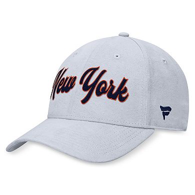 Men's Fanatics Gray New York Islanders Heritage Adjustable Hat