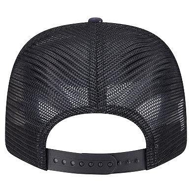 Men's New Era Navy/Black Los Angeles Rams Adventure Drinks Pattern 9SEVENTY Stretch-Snap Hat