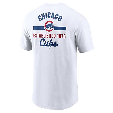 Men's Nike White Chicago Cubs 2-Hit T-Shirt