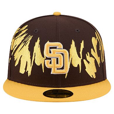 Men's New Era Brown/Gold San Diego Padres Retro Pattern 59FIFTY Fitted Hat