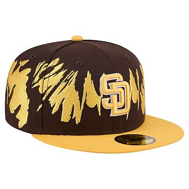Men's New Era Brown/Gold San Diego Padres Retro Pattern 59FIFTY Fitted Hat