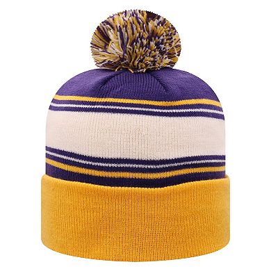 Men's Top of the World Purple LSU Tigers Ambient Cuffed Knit Hat with Pom