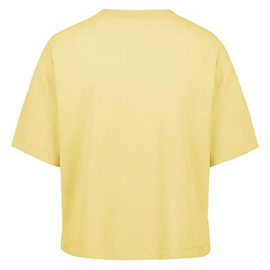 Women's '47 Yellow Pittsburgh Steelers Florentina Montauk Cropped T-Shirt