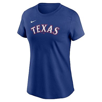 Women's Nike Corey Seager Royal Texas Rangers Fuse Name & Number T-Shirt