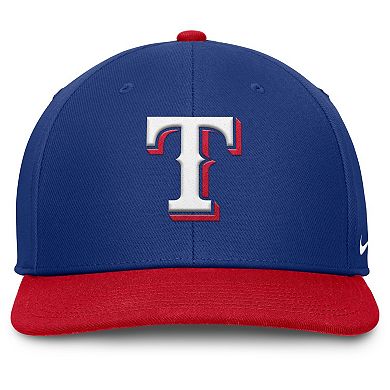 Men's Nike Royal/Red Texas Rangers Pro Performance Snapback Hat