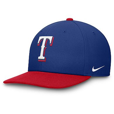 Men's Nike Royal/Red Texas Rangers Pro Performance Snapback Hat