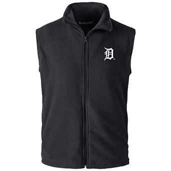 Men's Dunbrooke Black Detroit Tigers Full-Zip Vest
