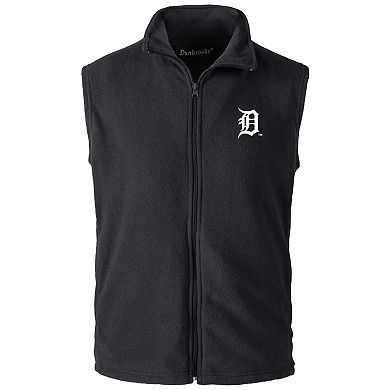 Men's Dunbrooke Black Detroit Tigers Full-Zip Vest