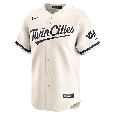 Men's Nike Cream Minnesota Twins Alternate Limited Jersey