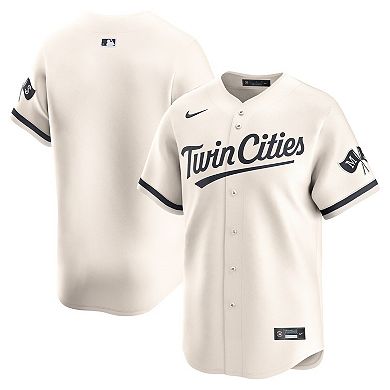 Men's Nike Cream Minnesota Twins Alternate Limited Jersey