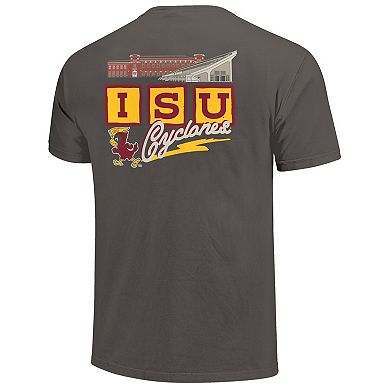 Men's Graphite Iowa State Cyclones Vault Stadium Comfort Color T-Shirt