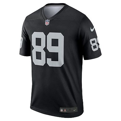 Men's Nike Brock Bowers Black Las Vegas Raiders Legend Player Performance Top