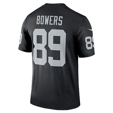 Men's Nike Brock Bowers Black Las Vegas Raiders Legend Player Performance Top