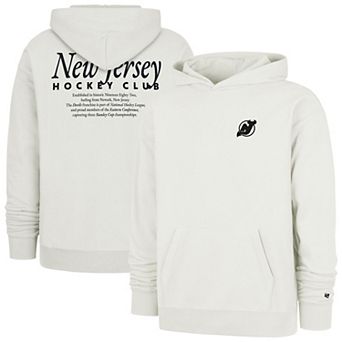 Men's '47 Natural New Jersey Devils Foundation Pullover Hoodie