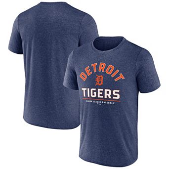 Men's Fanatics Heather Navy Detroit Tigers Front & Center T-Shirt