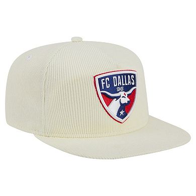 Men's New Era Cream FC Dallas 2025 Kickoff Snapback Golfer Hat
