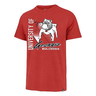 Men's '47 Red Georgia Bulldogs Side Arm Franklin T-Shirt