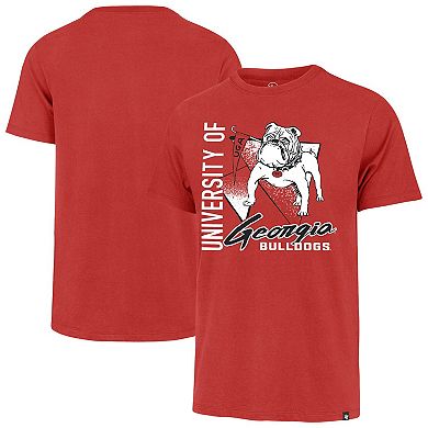 Men's '47 Red Georgia Bulldogs Side Arm Franklin T-Shirt