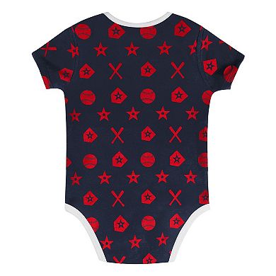 Infant Navy St. Louis Cardinals On Deck 2-Piece Diaper Cover Set