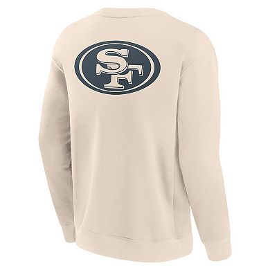 Men's Fanatics Cream San Francisco 49ers Elements Future Ground Lettering Pullover Sweatshirt